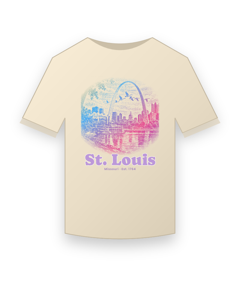 St. Louis Gateway Arch Organic Cotton Tee
