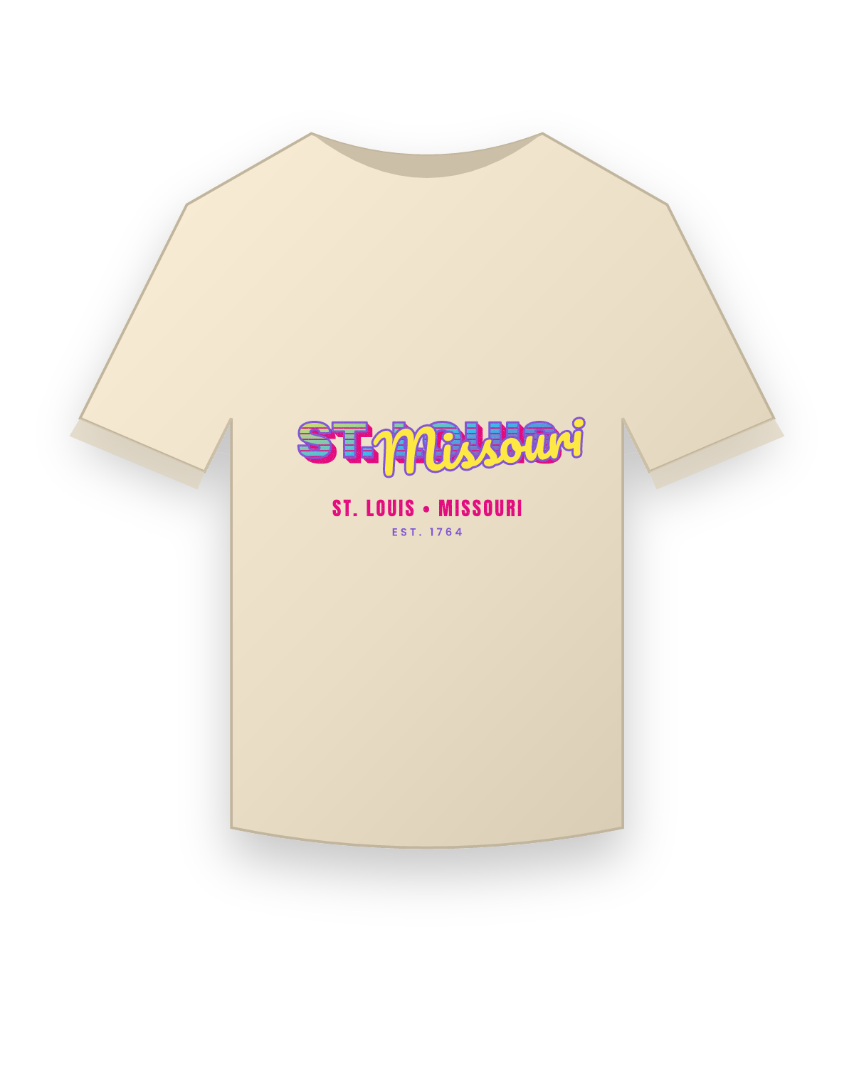 St. Louis Music TV Organic Cotton Tee in Natural
