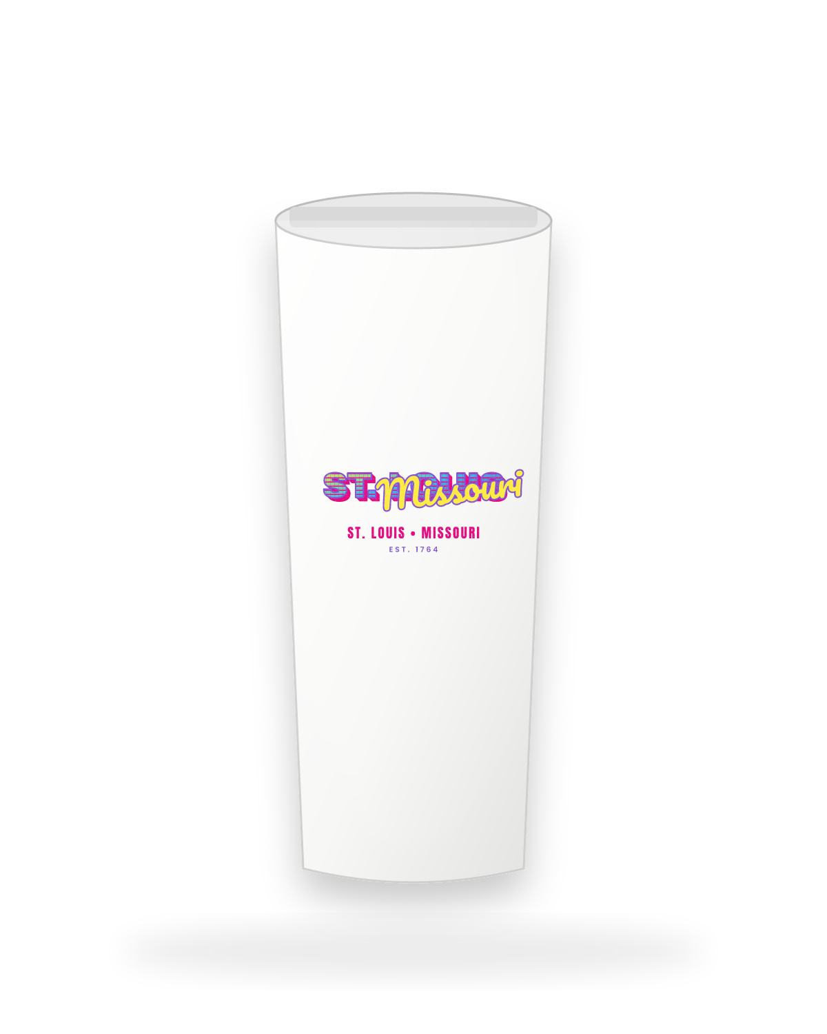 St. Louis Music TV Insulated Tumbler 20oz in White