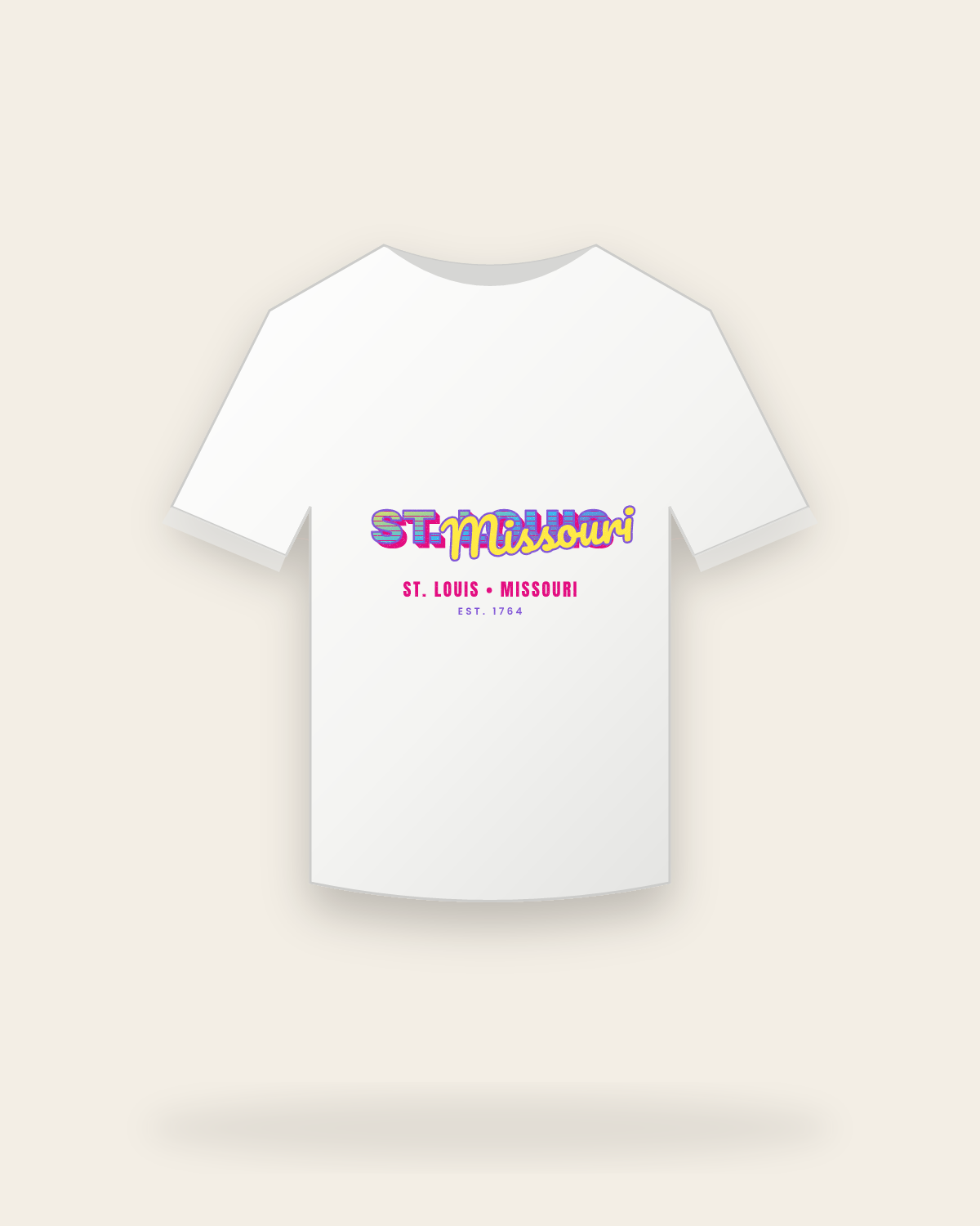 St. Louis Music TV Youth Tee in White