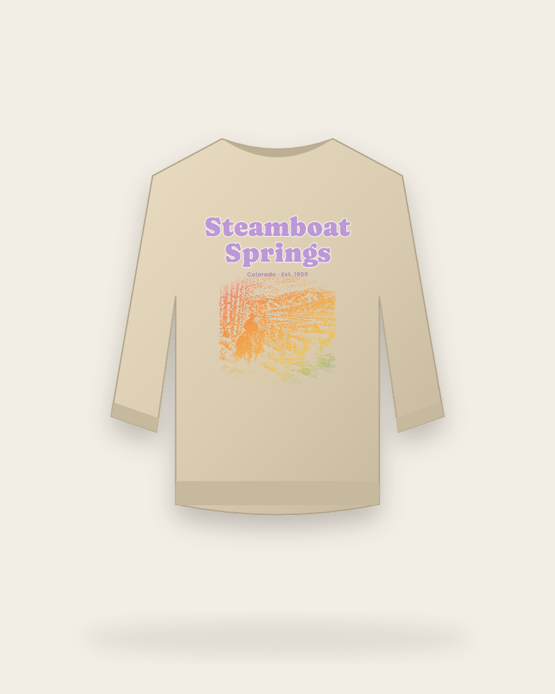 Steamboat Springs Cowboy Powder Crewneck Sweatshirt
