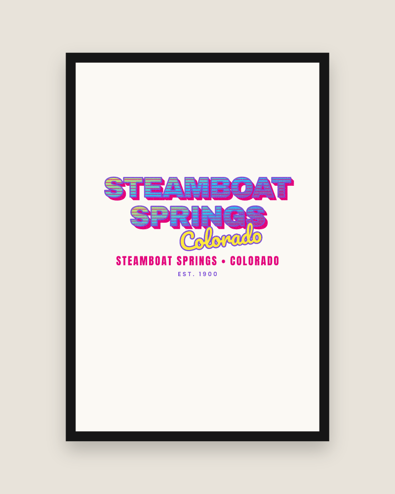 Steamboat Springs Music TV Matte Poster
