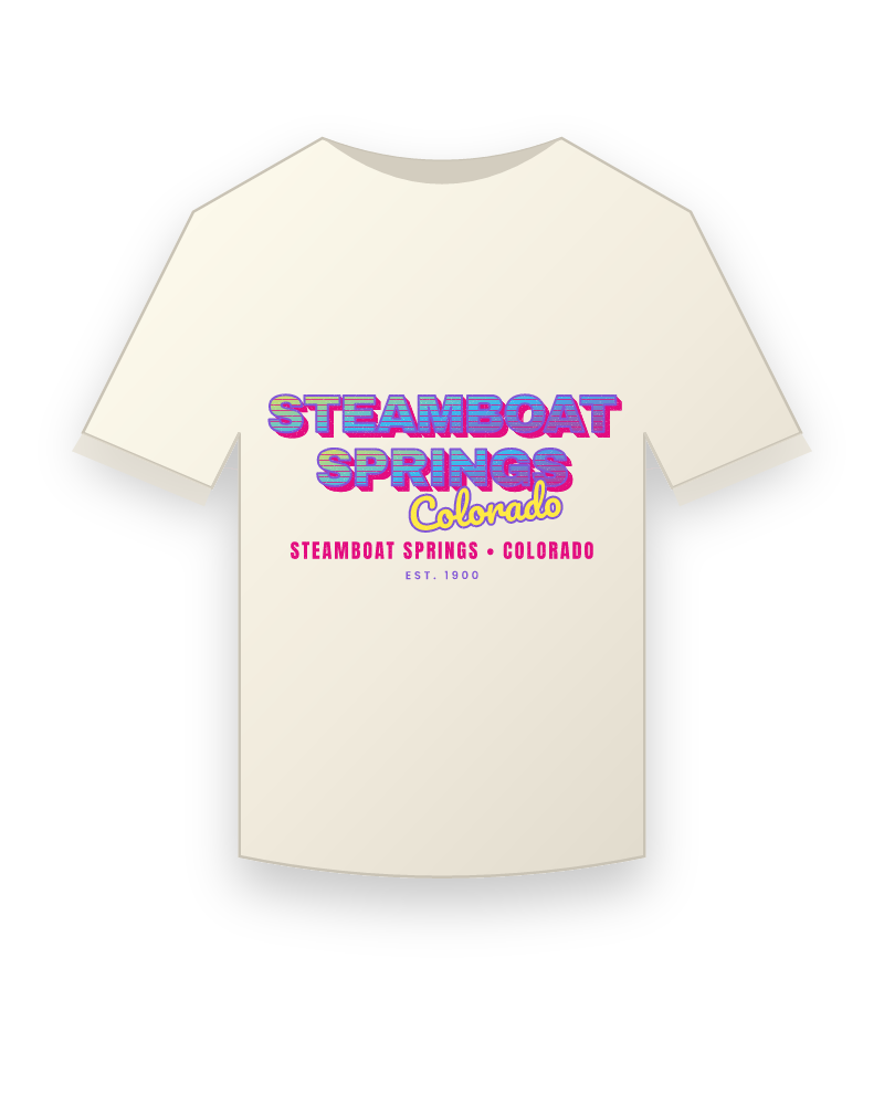 Steamboat Springs Music TV Vintage Wash Tee