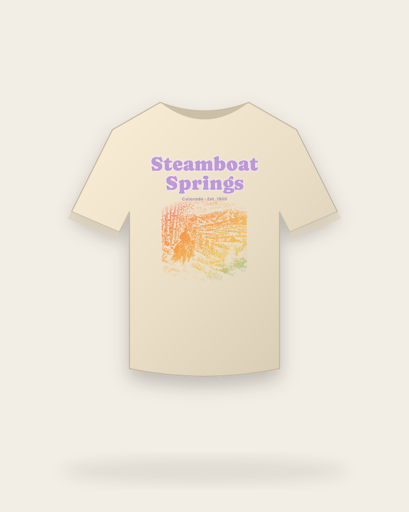 Steamboat Springs Cowboy Powder Classic Tee