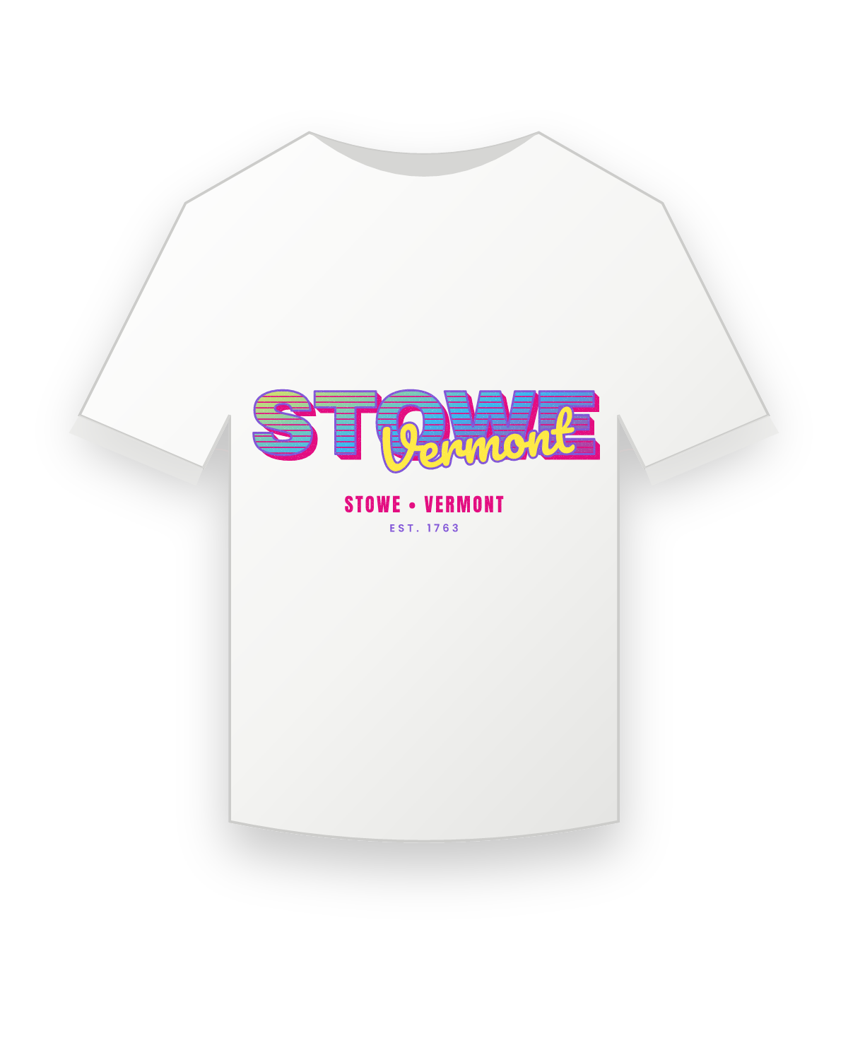 Stowe Music TV Youth Tee in White