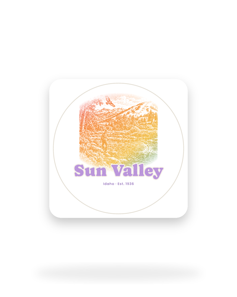 Sun Valley River Cast Kiss-Cut Sticker