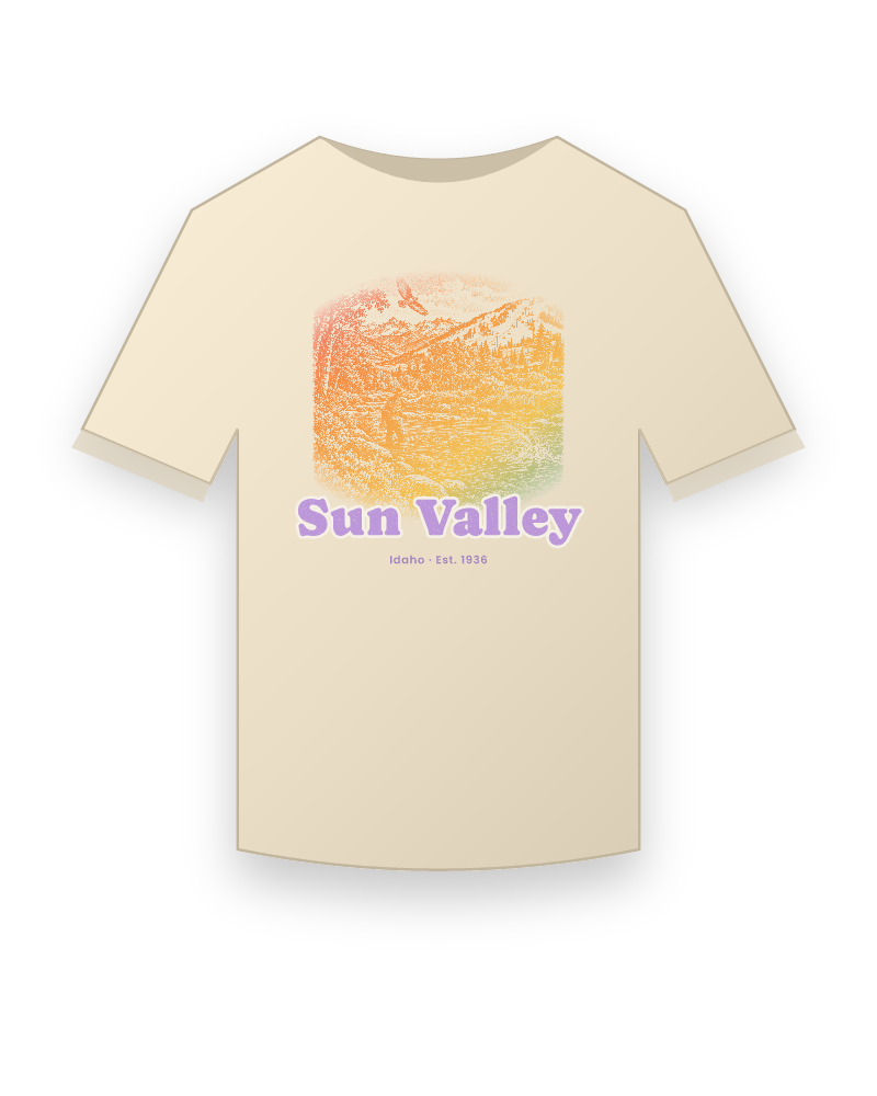 Sun Valley River Cast Organic Cotton Tee