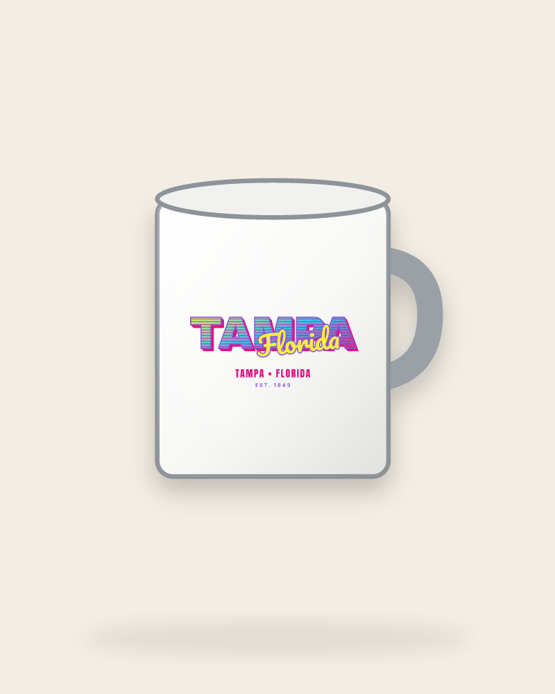Tampa Music TV Enamel Camp Mug