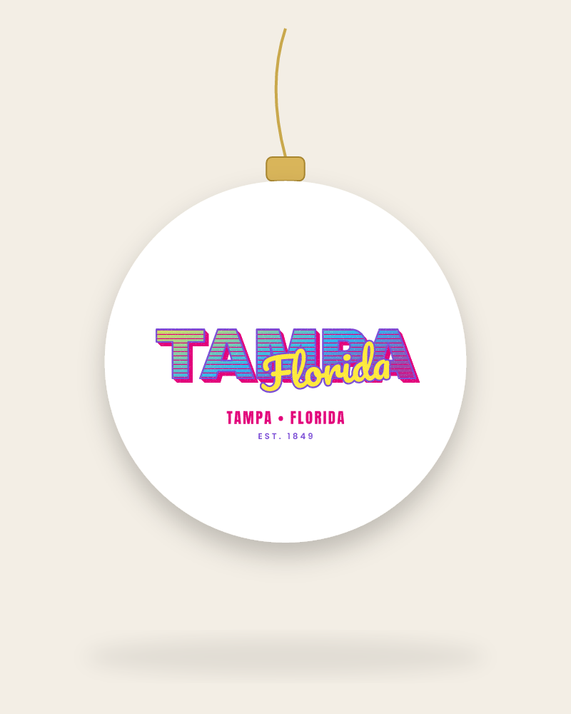 Tampa Music TV Ceramic Ornament