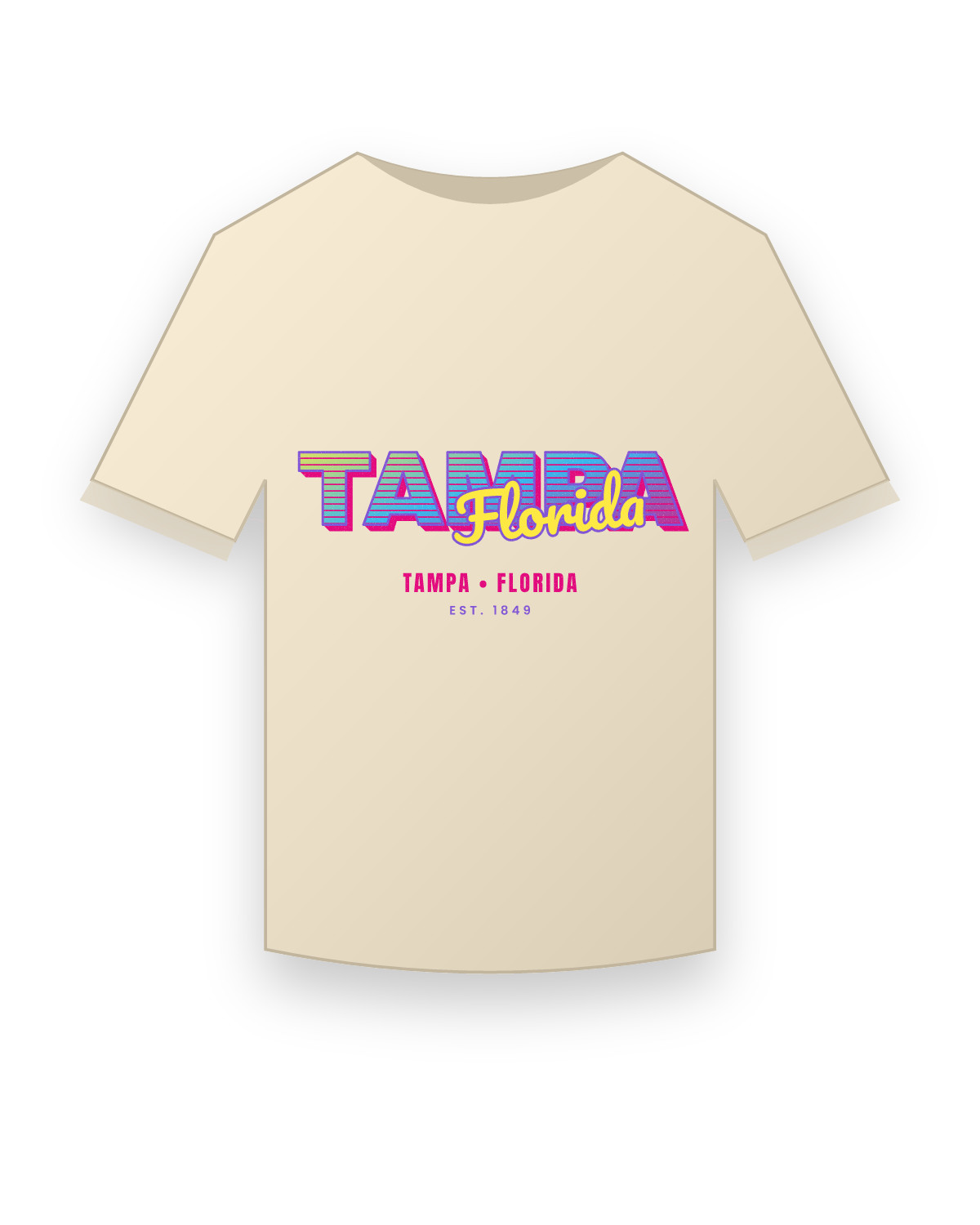 Tampa Music TV Organic Cotton Tee in Natural