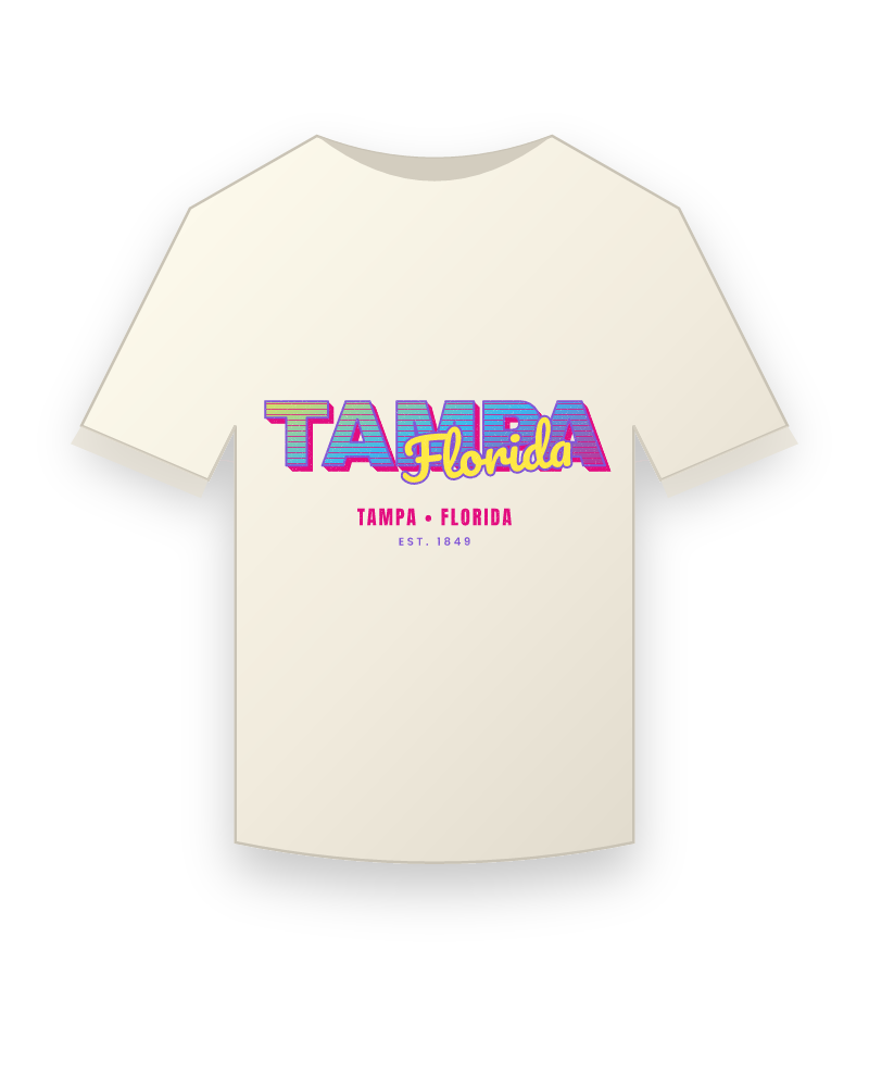 Tampa Music TV Vintage Wash Tee