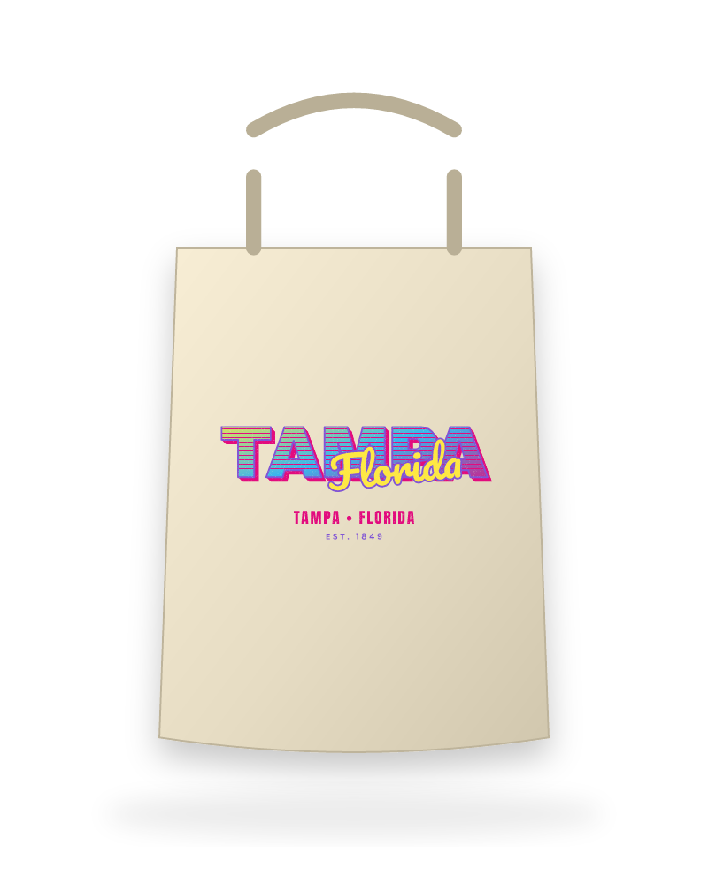 Tampa Music TV Canvas Tote
