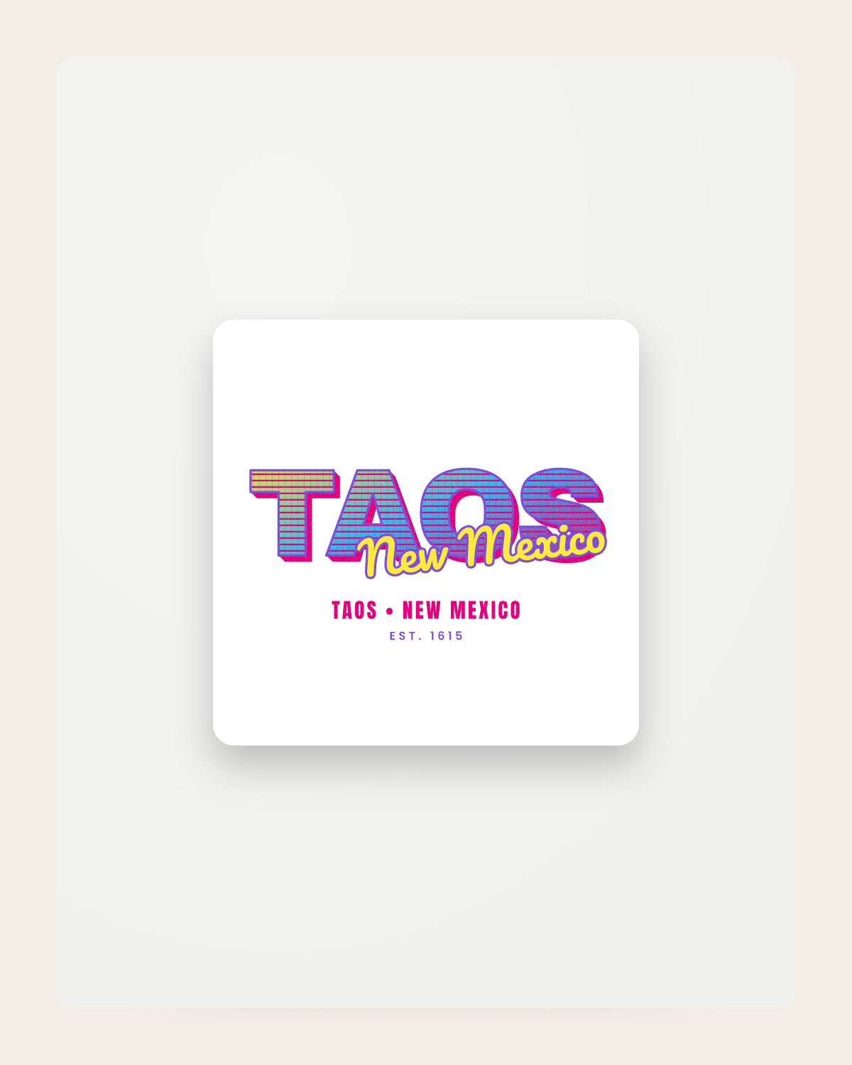 Taos Music TV Fridge Magnet in White