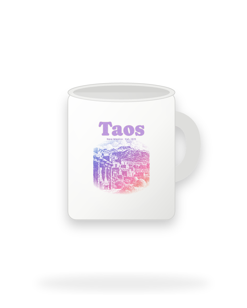 Taos Adobe Pueblo Ceramic Mug 11oz
