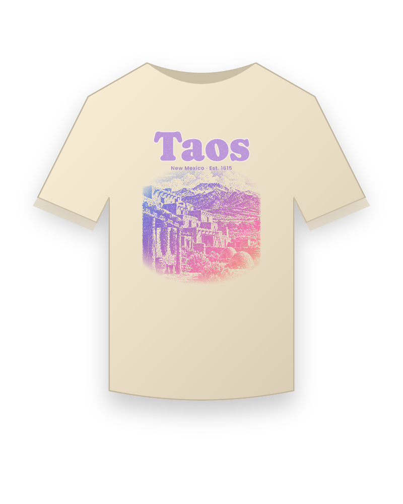 Taos Adobe Pueblo Organic Cotton Tee