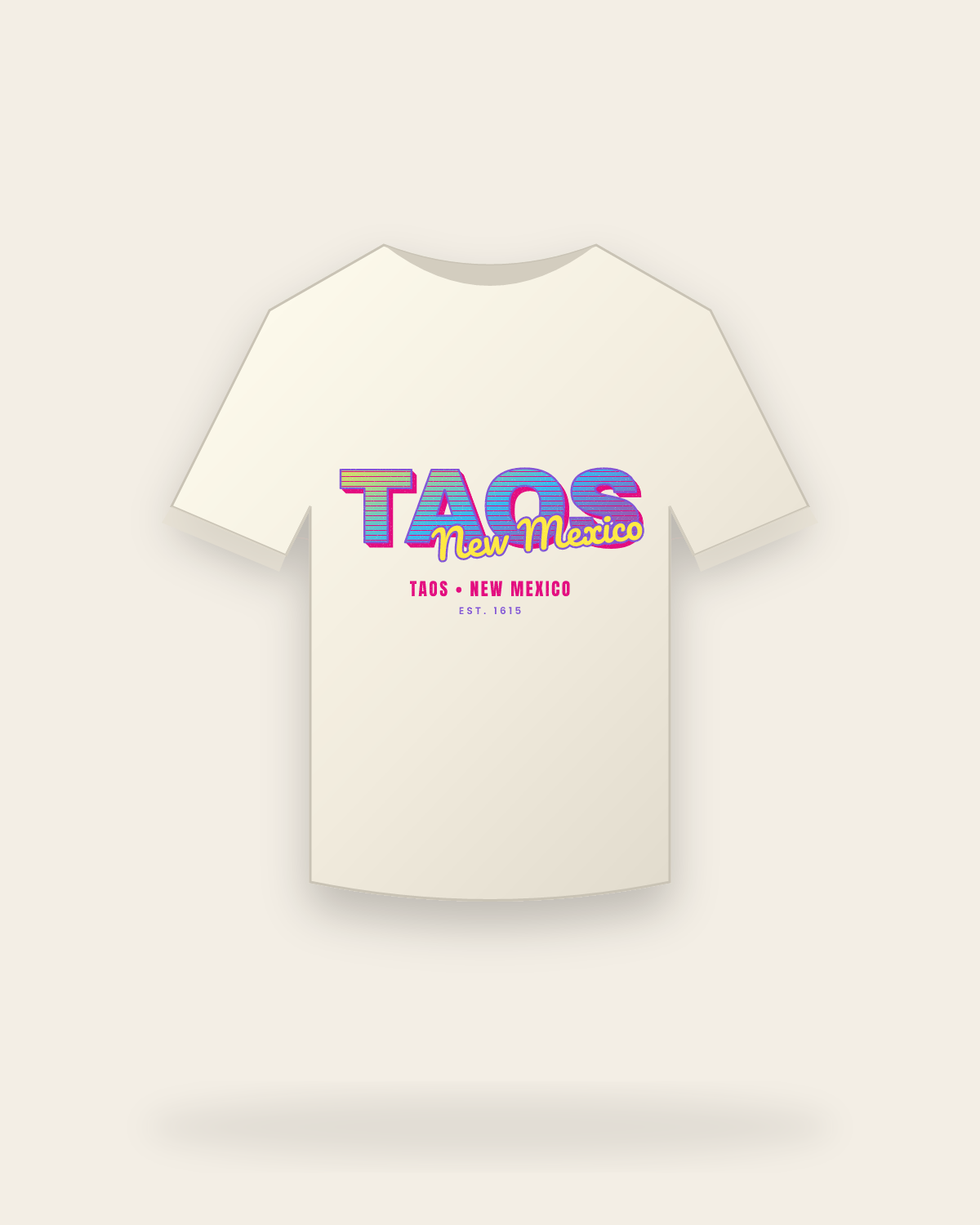 Taos Music TV Vintage Wash Tee in Ivory