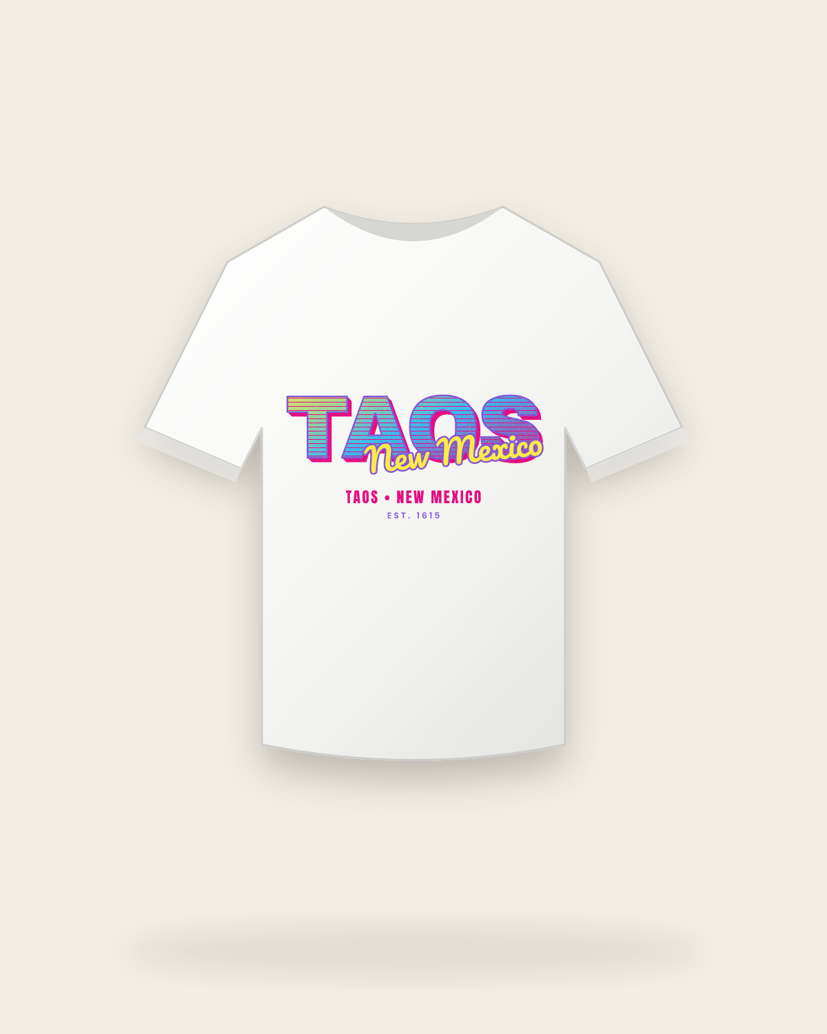 Taos Music TV Youth Tee in White