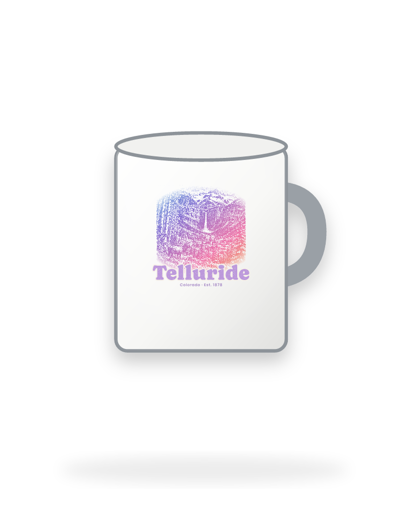 Telluride Box Canyon Falls Enamel Camp Mug
