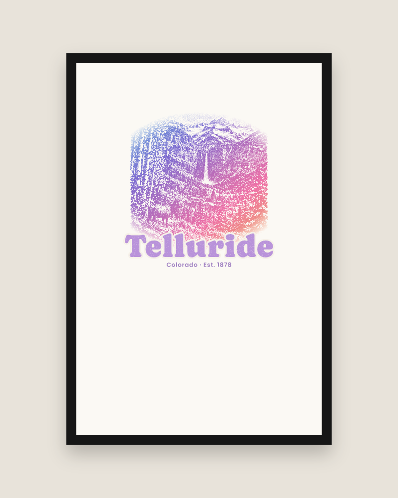 Telluride Box Canyon Falls Matte Poster
