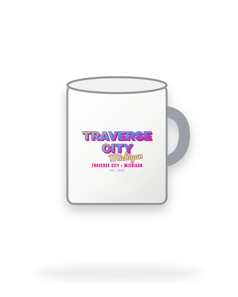 Traverse City Music TV Enamel Camp Mug
