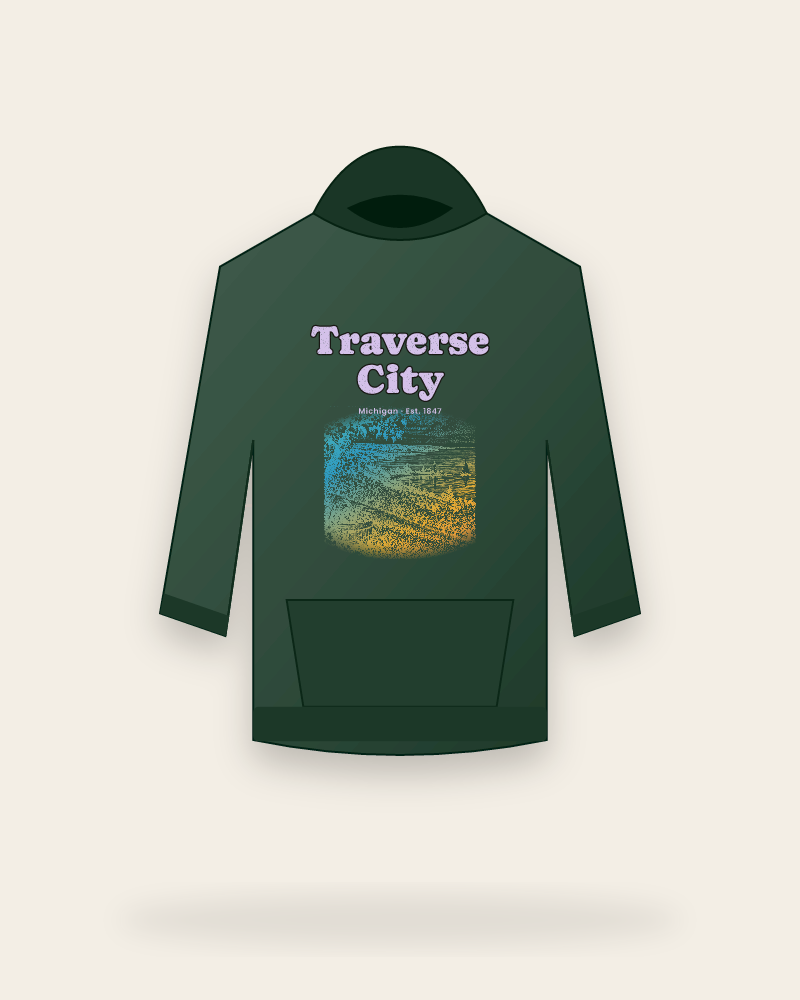 Traverse City Cherry Blossom Bay Hooded Sweatshirt