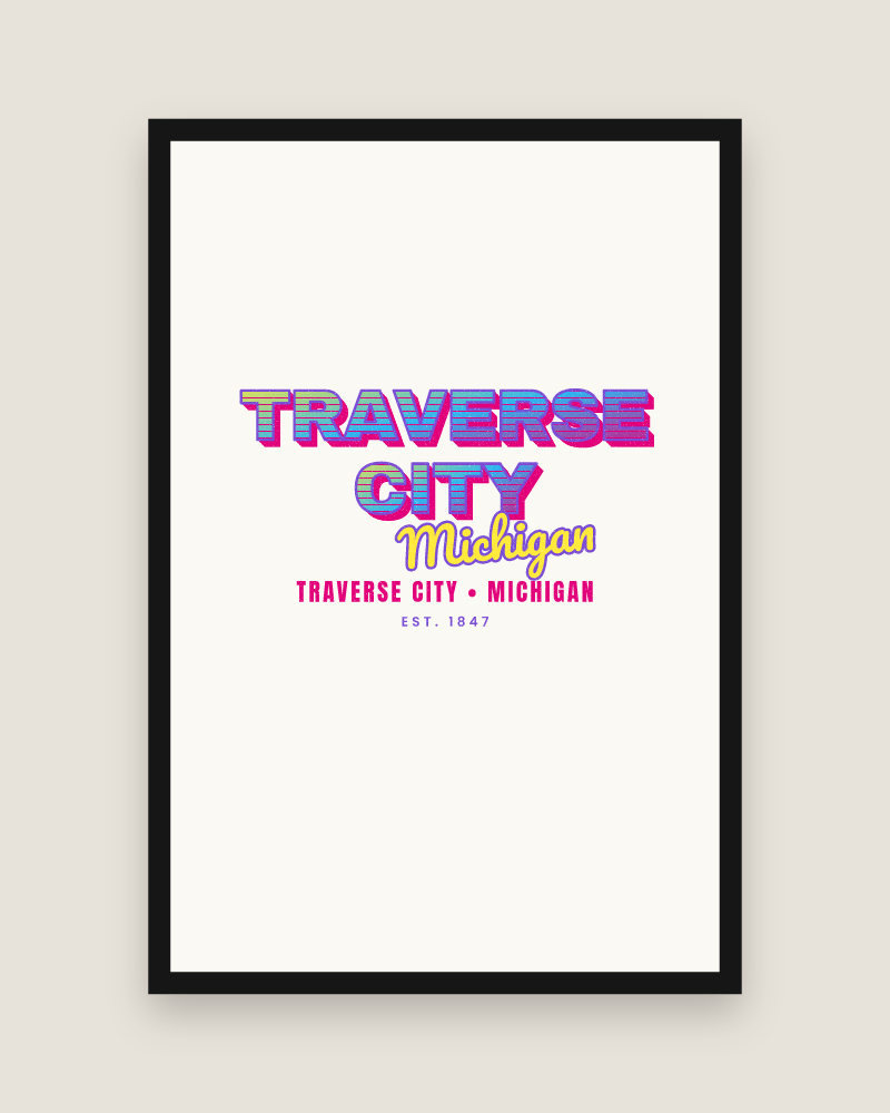 Traverse City Music TV Matte Poster