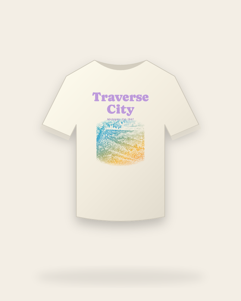 Traverse City Cherry Blossom Bay Vintage Wash Tee