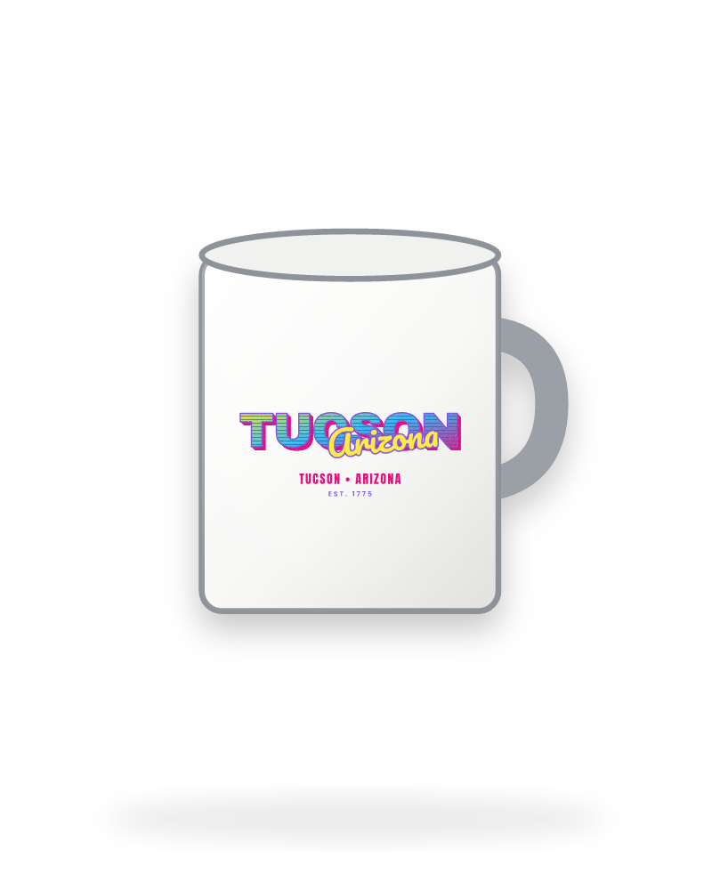 Tucson Music TV Enamel Camp Mug