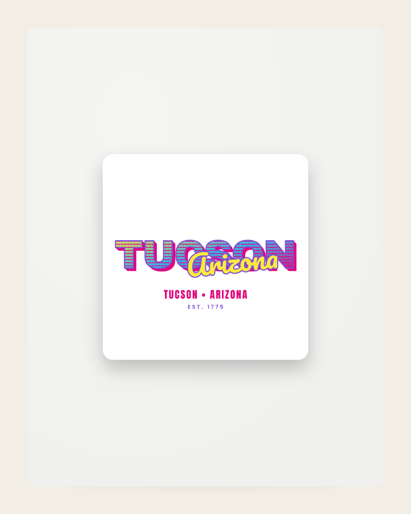 Tucson Music TV Fridge Magnet