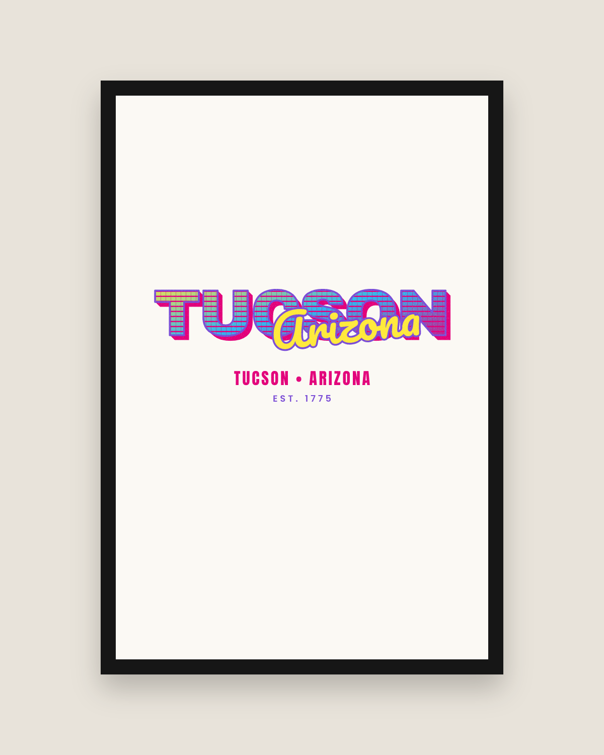 Tucson Music TV Matte Poster in White