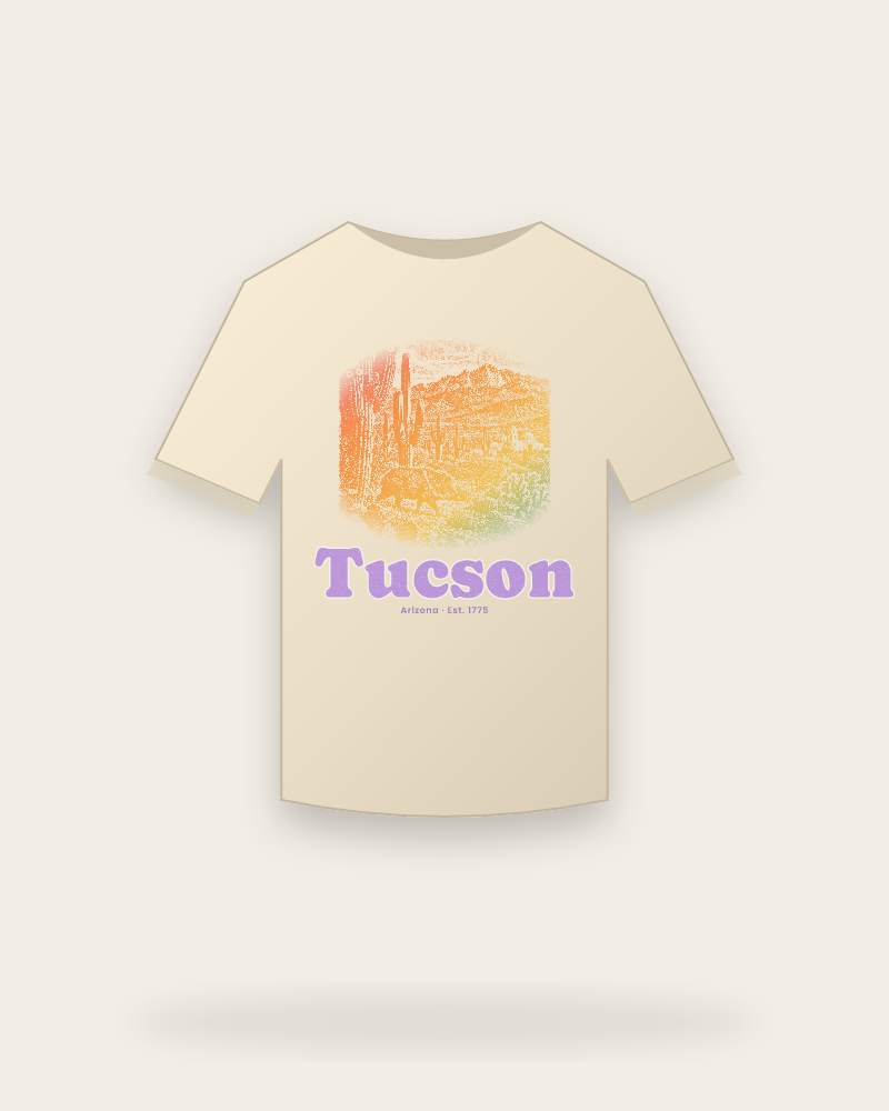 Tucson Saguaro Javelina Organic Cotton Tee