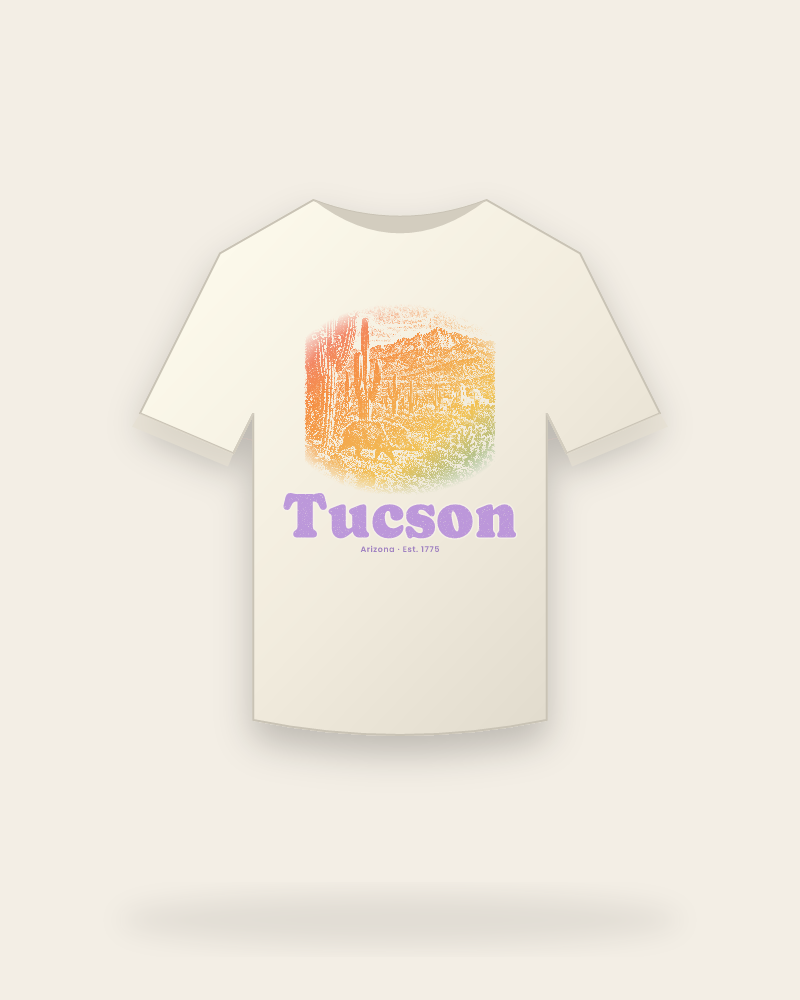 Tucson Saguaro Javelina Vintage Wash Tee