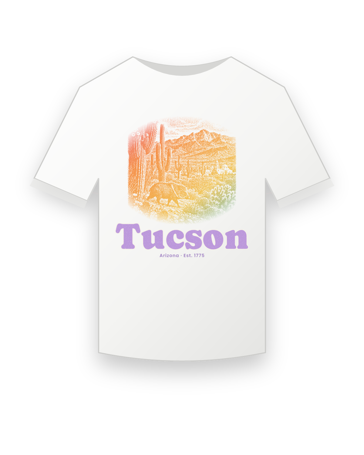 Tucson Saguaro Javelina Youth Tee in White