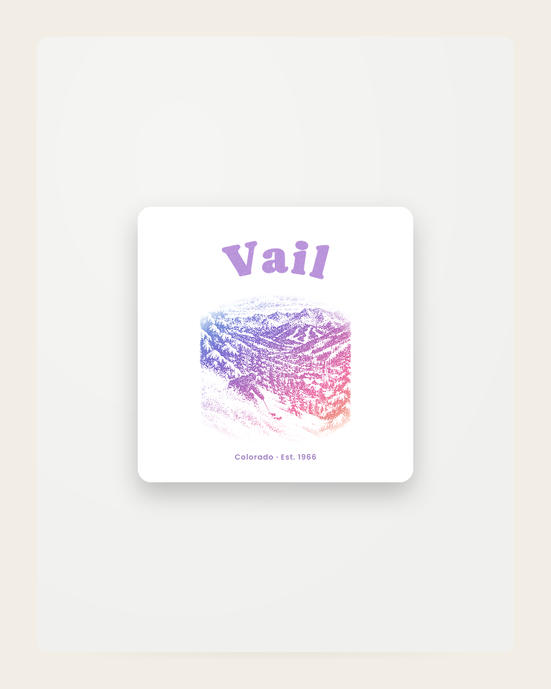 Vail Back Bowls Fridge Magnet