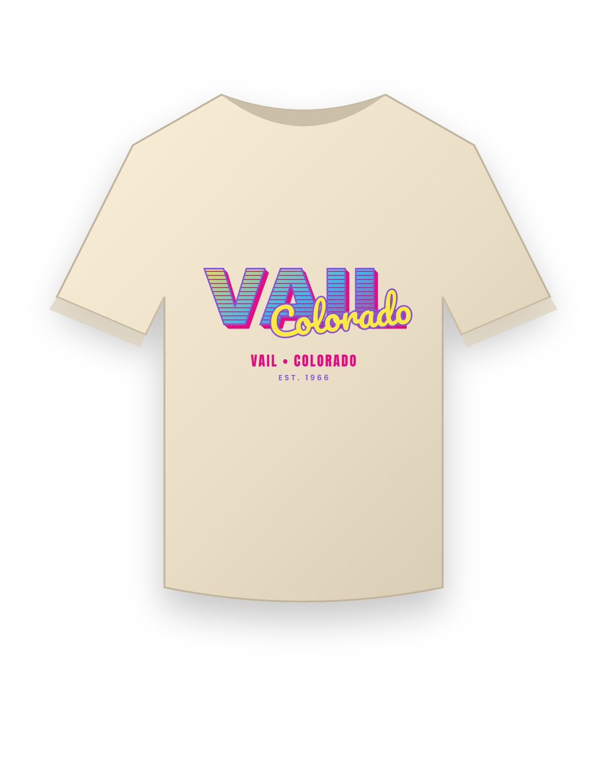 Vail Music TV Organic Cotton Tee in Natural