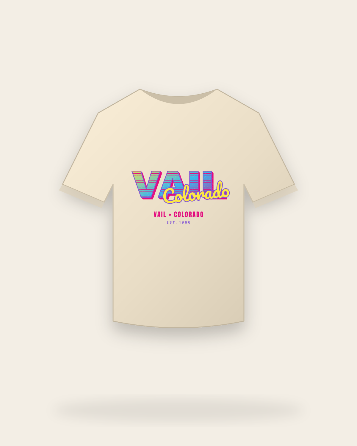 Vail Music TV Classic Tee in Natural