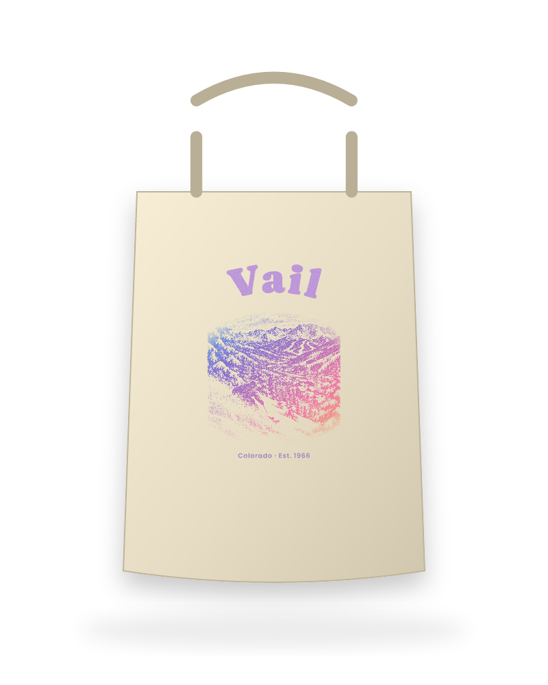 Vail Back Bowls Canvas Tote