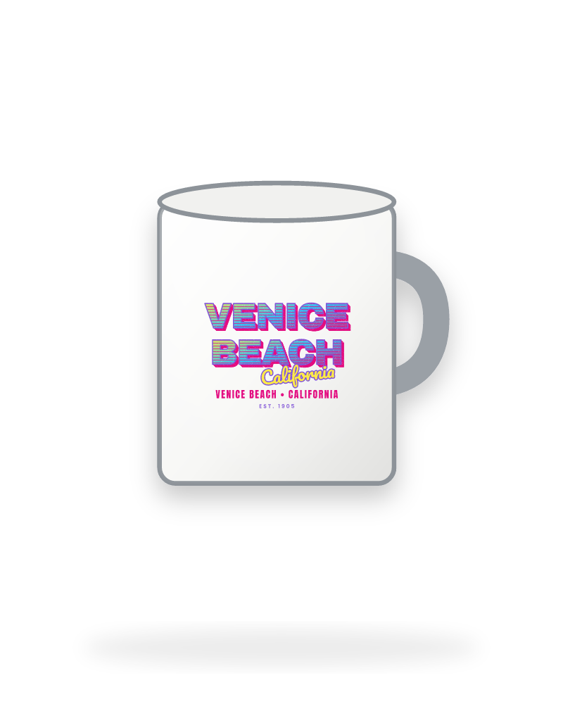 Venice Beach Music TV Enamel Camp Mug