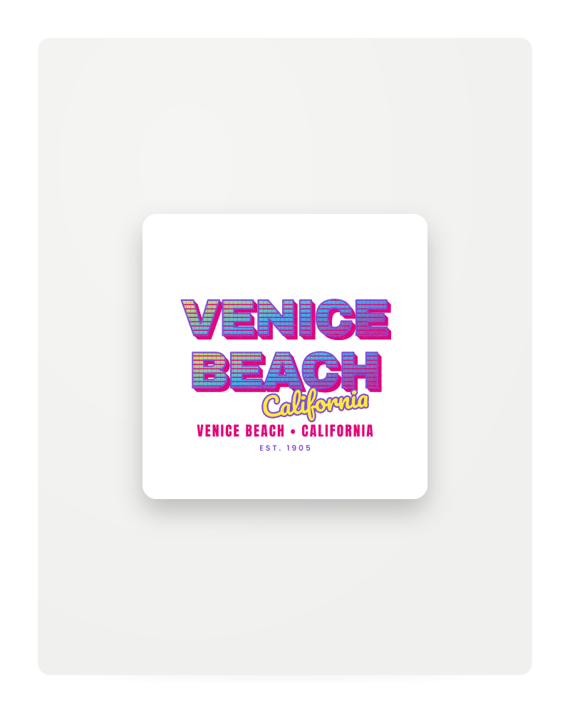 Venice Beach Music TV Fridge Magnet
