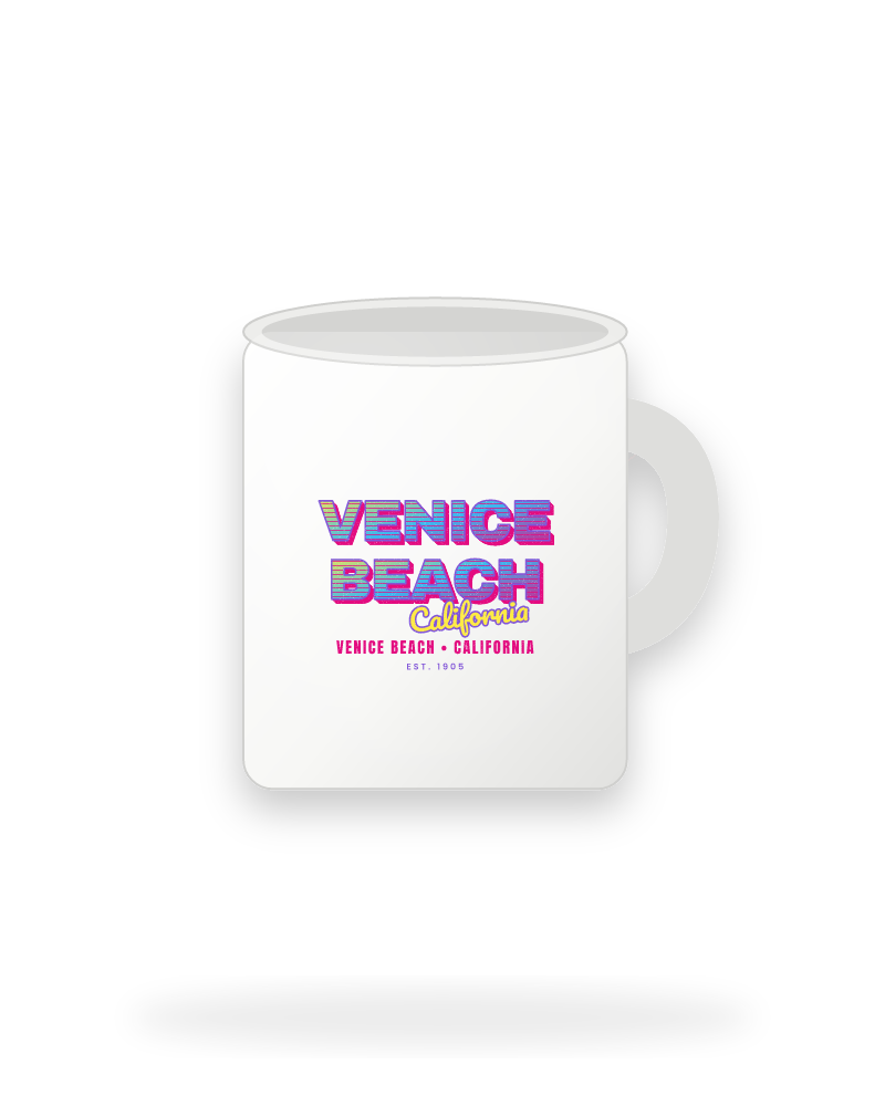 Venice Beach Music TV Ceramic Mug 11oz