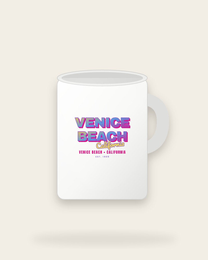 Venice Beach Music TV Ceramic Mug 15oz