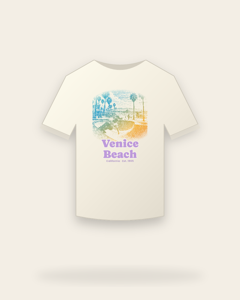 Venice Beach Skatepark Bowl Vintage Wash Tee