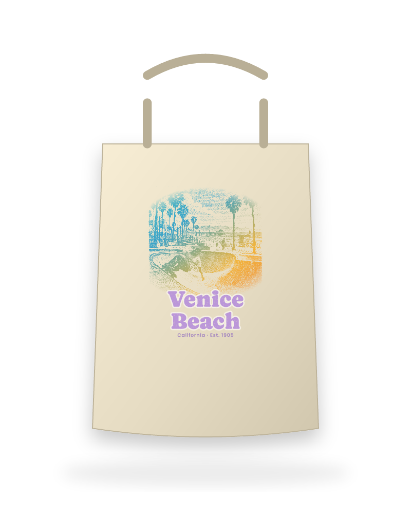 Venice Beach Skatepark Bowl Canvas Tote