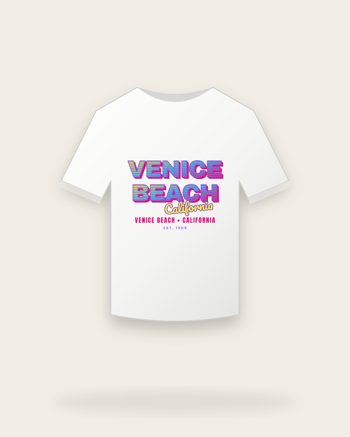 Venice Beach Music TV Youth Tee in White