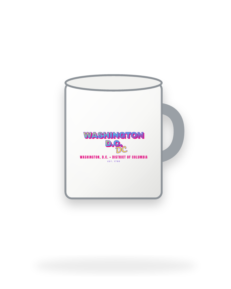 Washington, D.C. Music TV Enamel Camp Mug