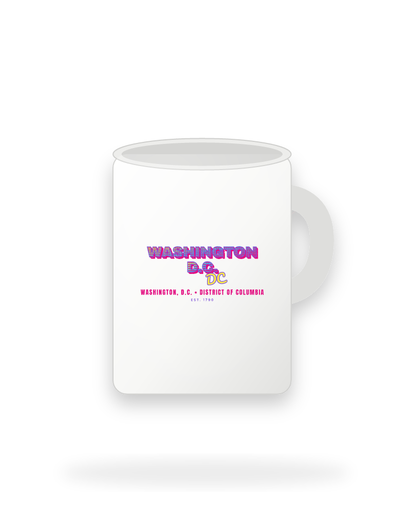Washington, D.C. Music TV Ceramic Mug 15oz