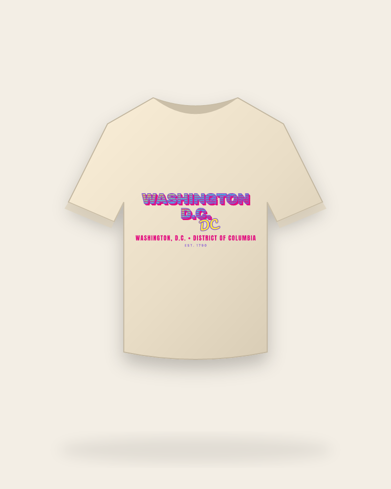 Washington, D.C. Music TV Organic Cotton Tee