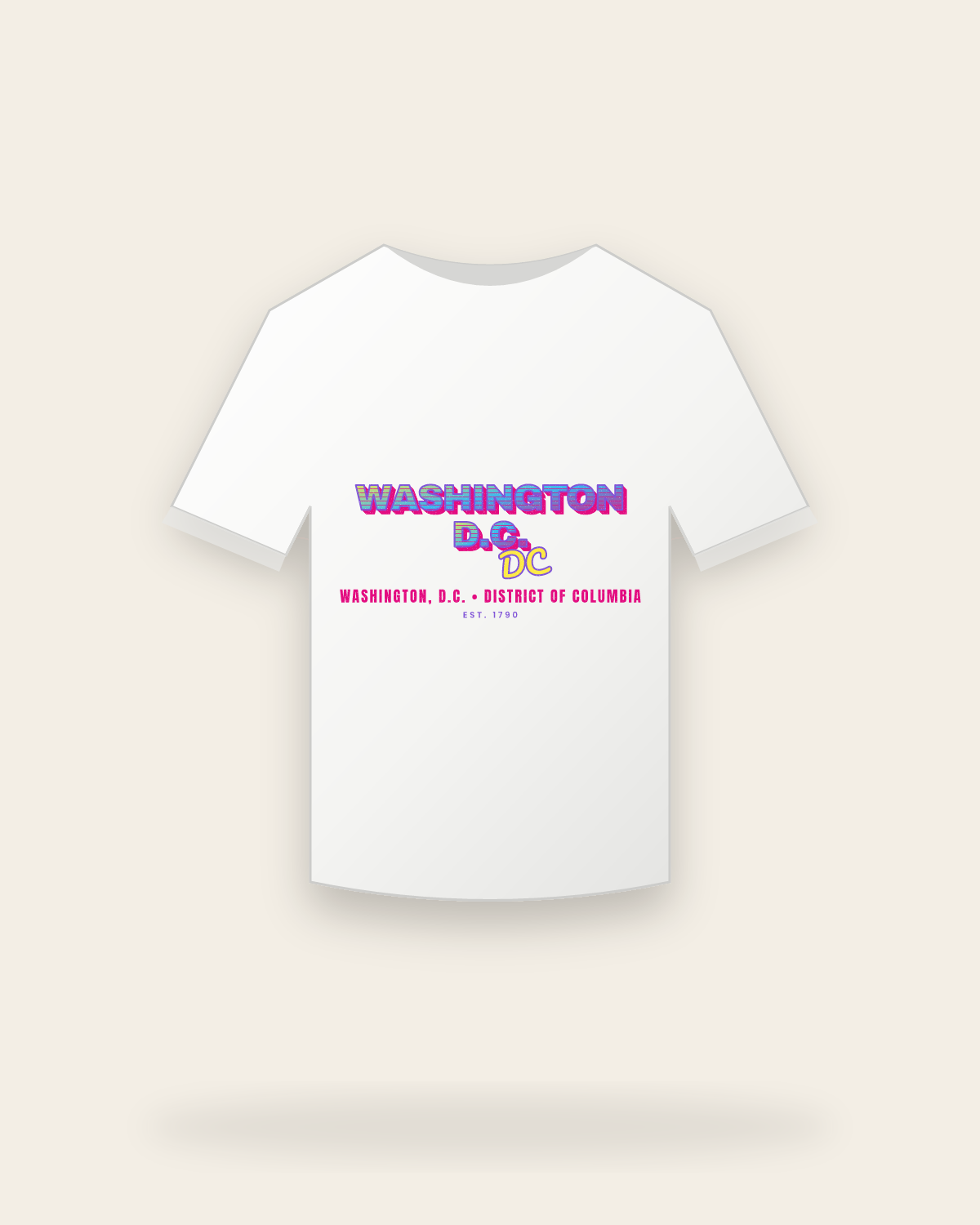 Washington, D.C. Music TV Youth Tee in White
