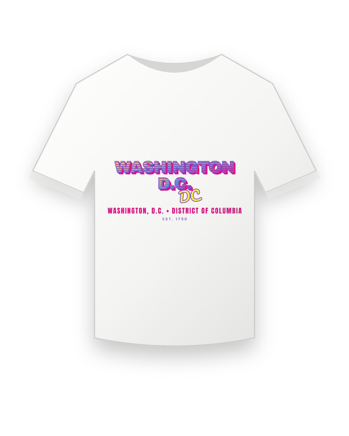 Washington, D.C. Music TV Youth Tee in White