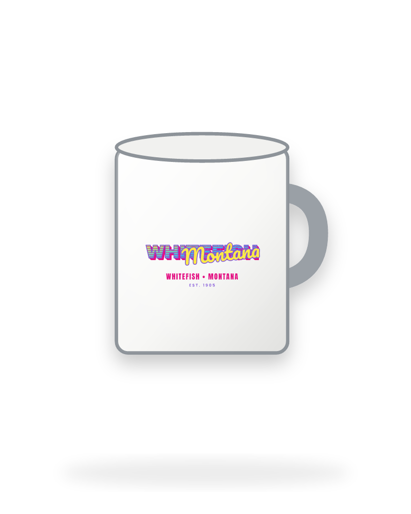 Whitefish Music TV Enamel Camp Mug